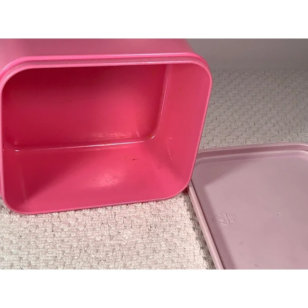 Vintage Pink and Purple Hello Kitty square  snack Box 2007